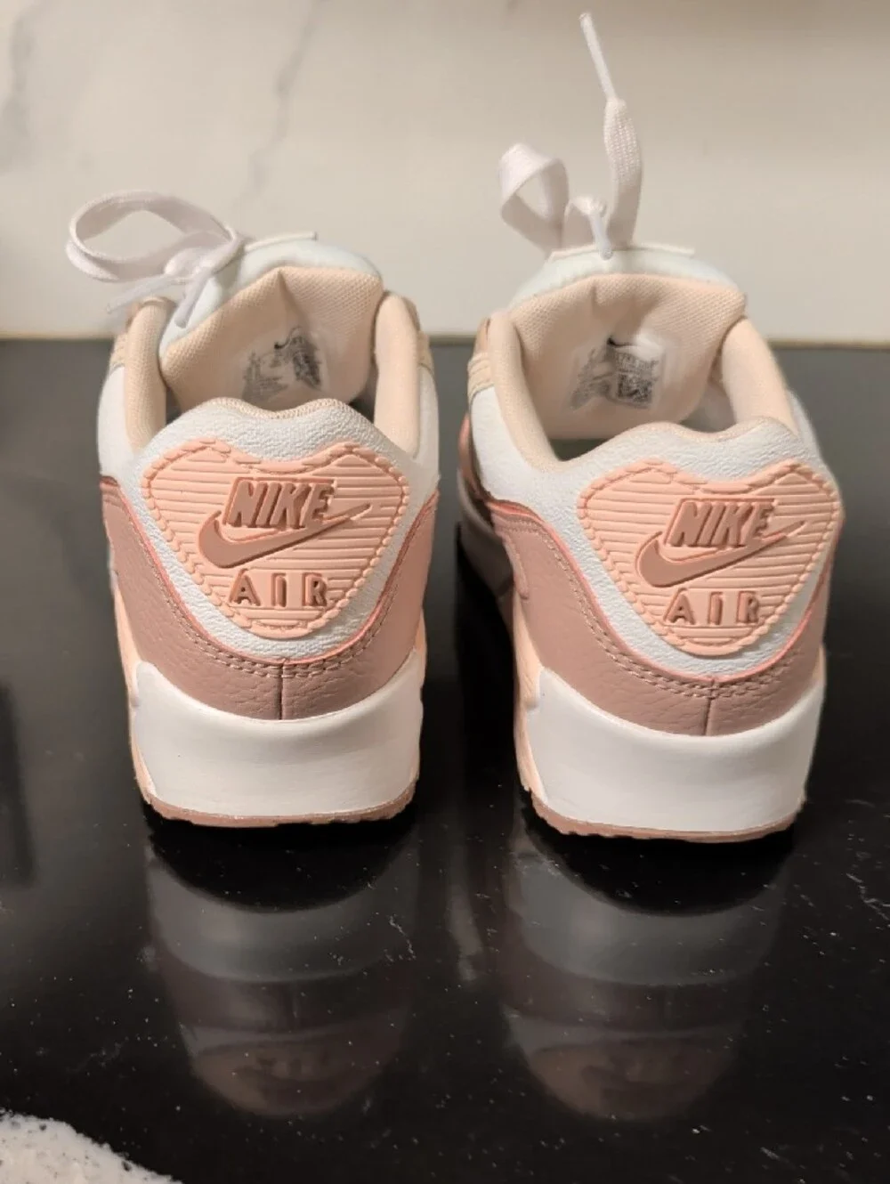 Nike Air Max 90 Next Nature Premium 'Washed Coral' Sneakers Size 6 Used Exc